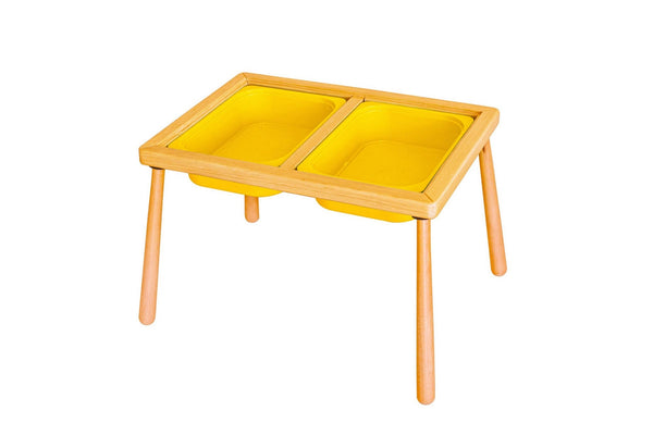 Gyermekasztal Table - Yellow-VASBÚTOR