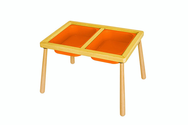 Gyermekasztal Table - Orange-VASBÚTOR