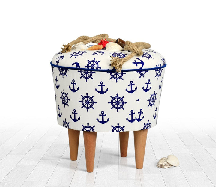 Puha Puff Cunda - Blue, White-VASBÚTOR