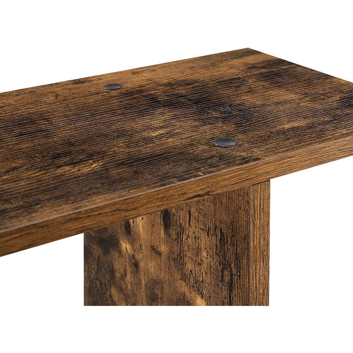 4 szintes könyvespolc, térelválasztó, rusztikus barna-VASBÚTOR