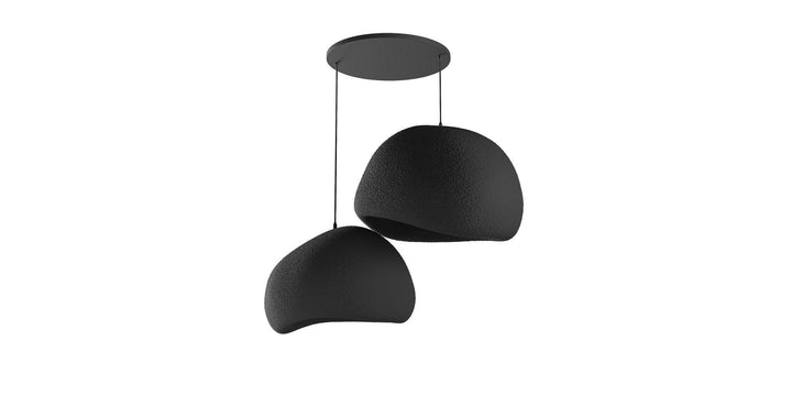 Függőlámpa - Wabi Sabi Chalkforms - Fekete-VASBÚTOR