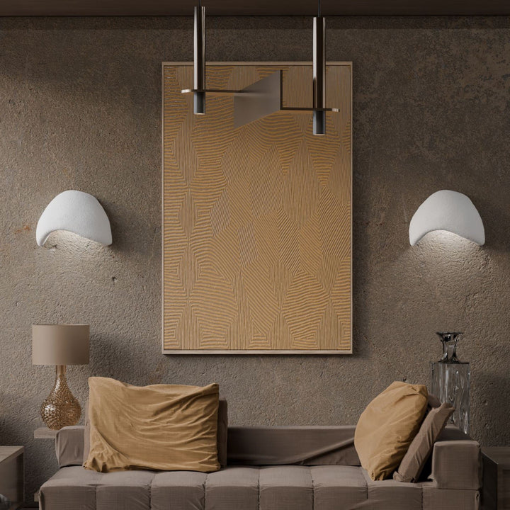 Fali Lámpa Szett (2 db)Wabi Sabi Shell - Fehér-VASBÚTOR