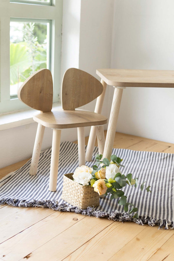 Gyerekasztal székekkel Mickey One Chair Set - Brown-VASBÚTOR