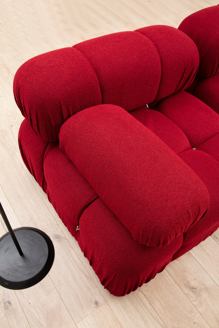 Sarokkanapé Bubble ( L1-O1-1R -Puf) - Red-VASBÚTOR