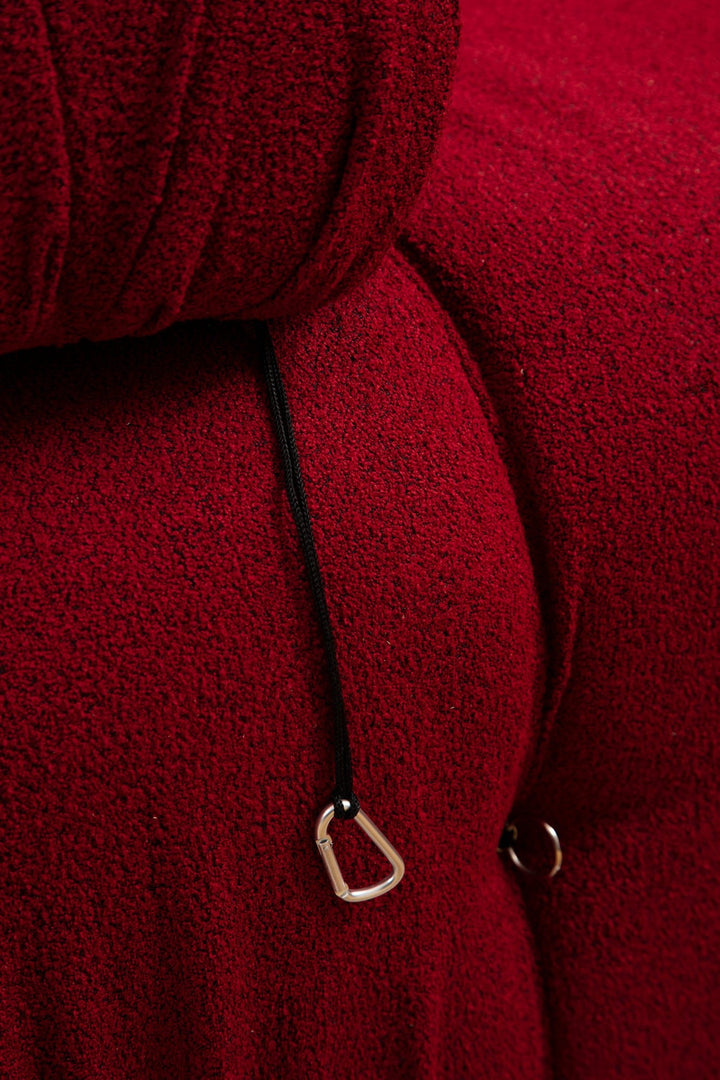 Sarokkanapé Bubble ( L1-O1-1R -Puf) - Red-VASBÚTOR