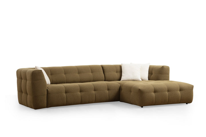 Sarokkanapé Cady Jobbos - Khaki-VASBÚTOR