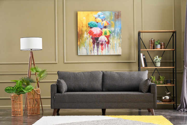 3 személyes kanapé Bella Sofa For 3 Pr - Antracit-VASBÚTOR