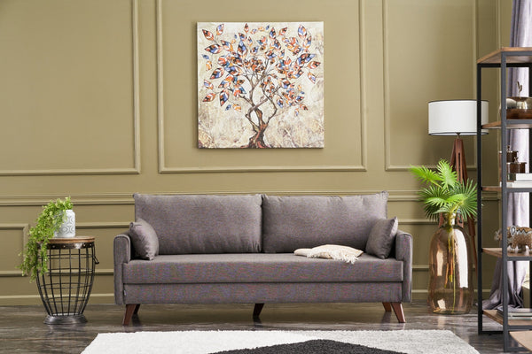3 személyes kanapéágy Bella Sofa - Barna-VASBÚTOR