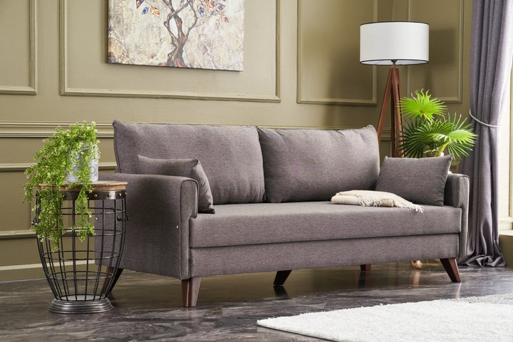 3 személyes kanapéágy Bella Sofa - Barna-VASBÚTOR