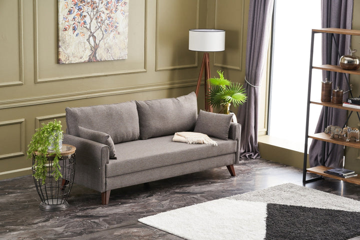 3 személyes kanapéágy Bella Sofa - Barna-VASBÚTOR