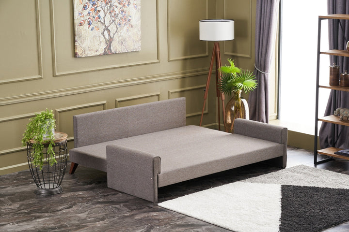 3 személyes kanapéágy Bella Sofa - Barna-VASBÚTOR