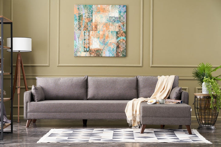 Sarokkanapé Bella Jobbos - Barna-VASBÚTOR