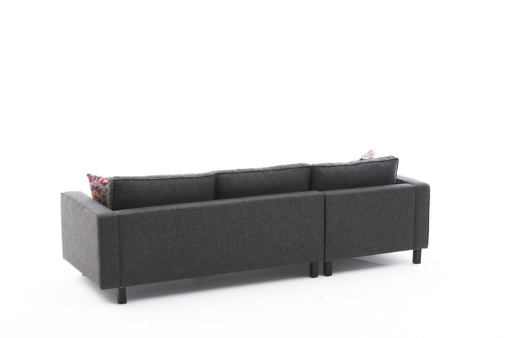 Sarokkanapé Kale Linen - Antracit-VASBÚTOR