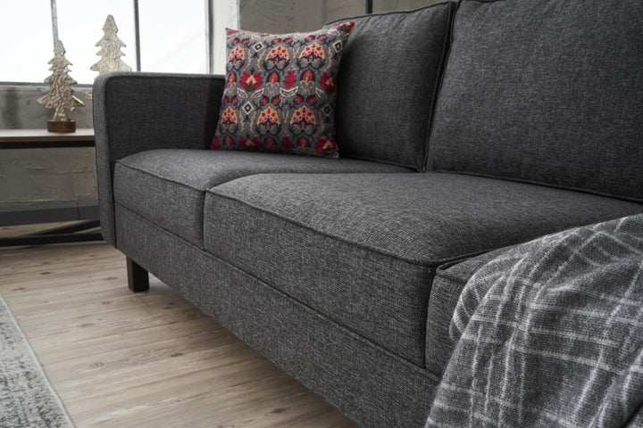 3 személyes kanapé Kale Linen - Antracit-VASBÚTOR