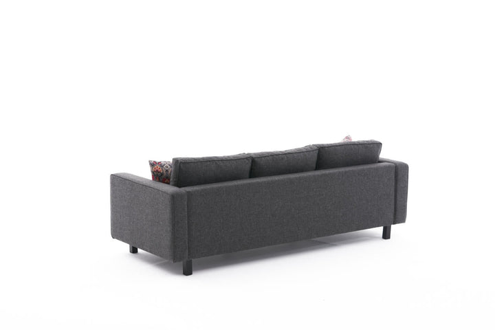 3 személyes kanapé Kale Linen - Antracit-VASBÚTOR