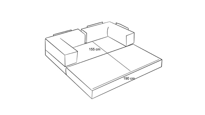 3 személyes kanapé Comfort - Narancssárga-VASBÚTOR