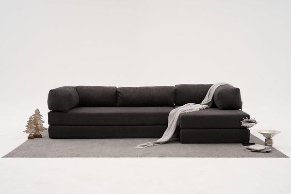 Sarokkanapé Comfort - Antracit-VASBÚTOR