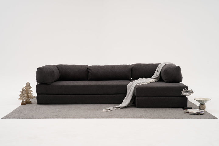 Sarokkanapé Comfort - Antracit-VASBÚTOR