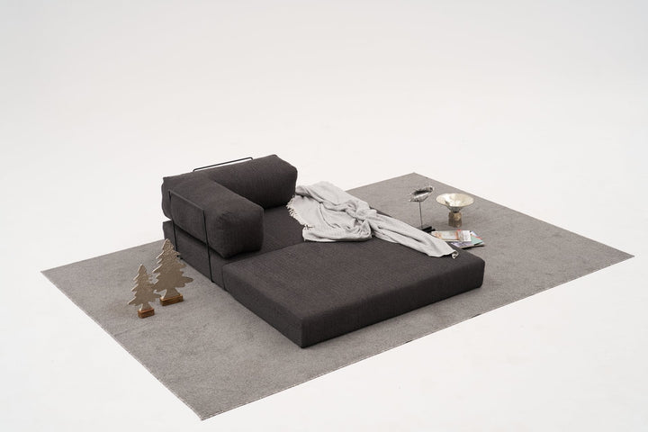 Sarokkanapé Comfort - Antracit-VASBÚTOR