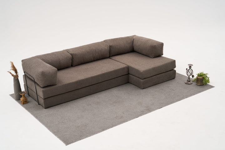 Sarokkanapé Comfort - Szürke-VASBÚTOR