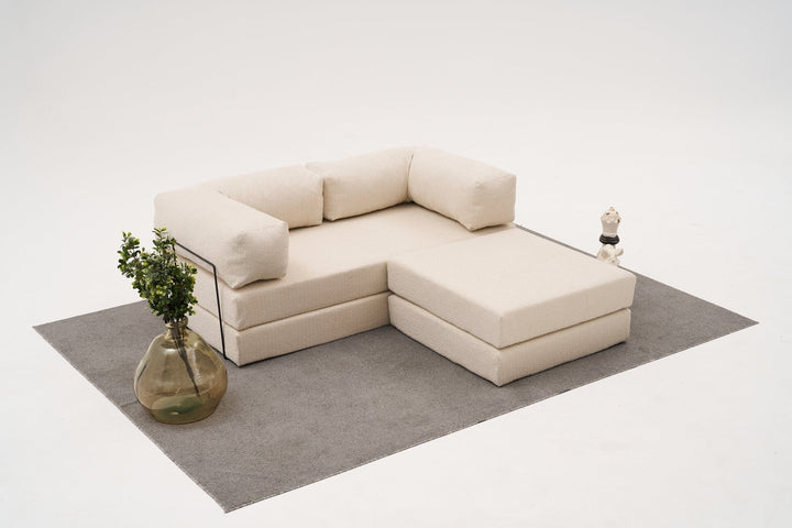 Sarokkanapé Comfort Mini - Krém-VASBÚTOR