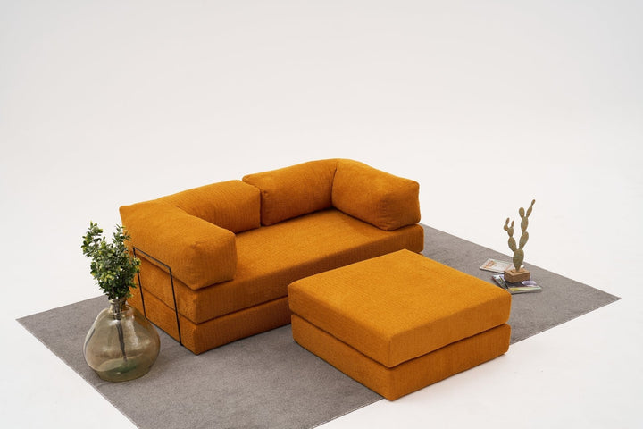 Sarokkanapé Comfort Mini - Narancssárga-VASBÚTOR