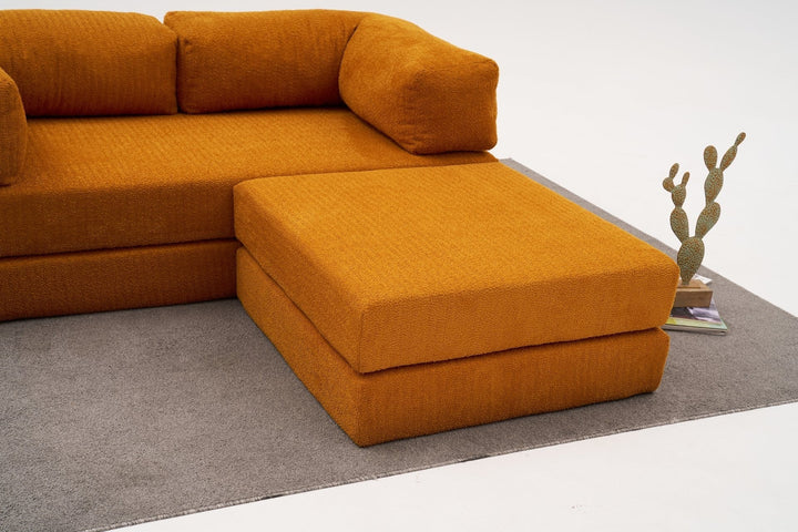 Sarokkanapé Comfort Mini - Narancssárga-VASBÚTOR