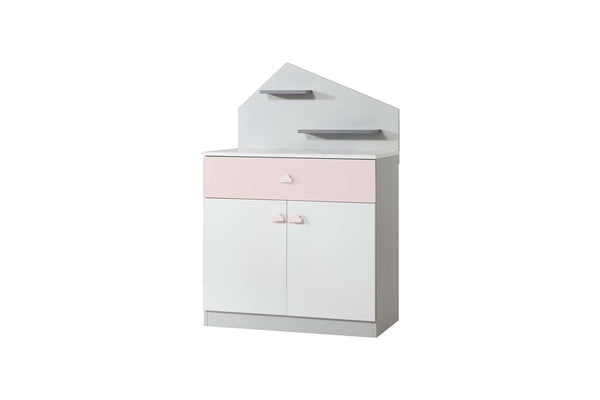 AYDER Komód gyerekeknek, Pink-VASBÚTOR