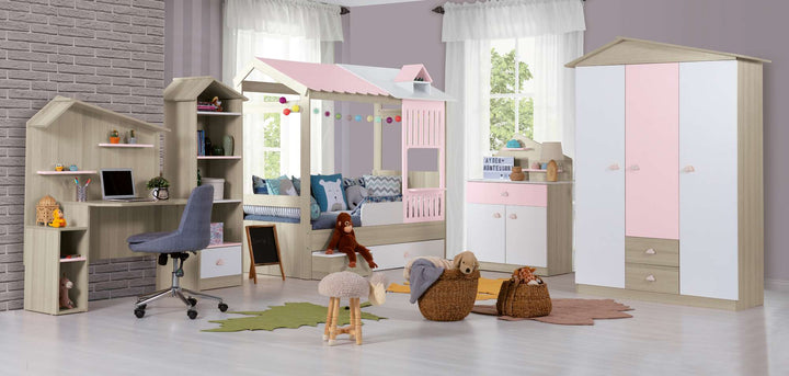 Gyerek íróasztal Ayder New - Pink-VASBÚTOR