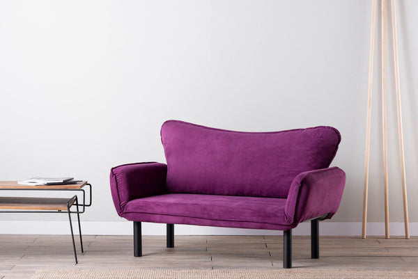 2 személyes kanapéágy Chatto - Purple-VASBÚTOR