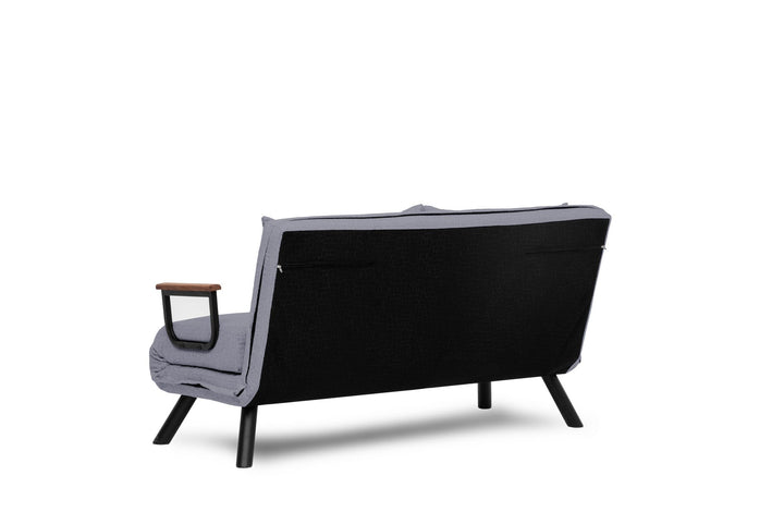 2 személyes kanapéágy Homoko 2-Seater - Szürke-VASBÚTOR