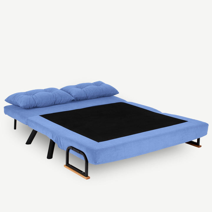 2 személyes kanapéágy Homoko 2-Seater - Kék-VASBÚTOR