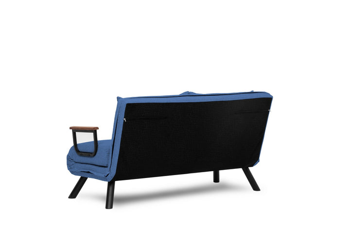 2 személyes kanapéágy Homoko 2-Seater - Kék-VASBÚTOR