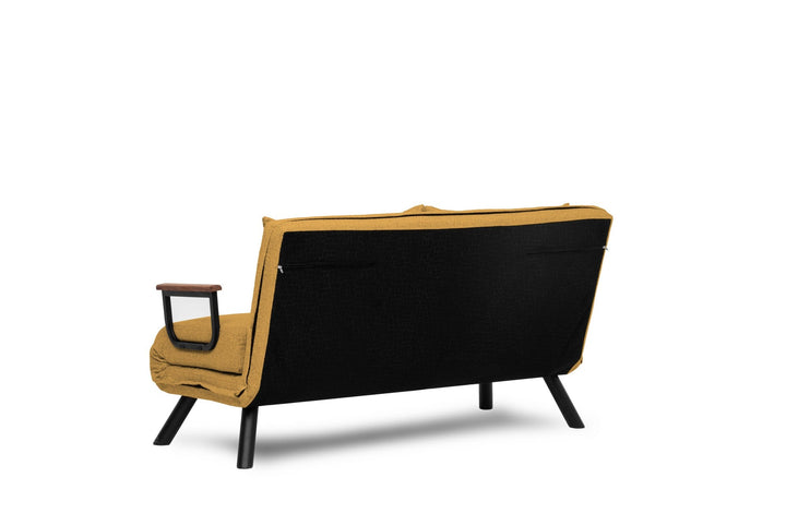 2 személyes kanapéágy Homoko 2-Seater - Mustársárga-VASBÚTOR