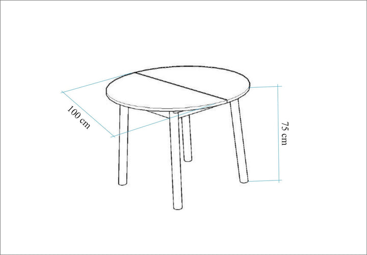 Étkezőgarnitúra(Kihúzható asztal, szék) (3 db) Oliver - Tölgy, Fekete-VASBÚTOR