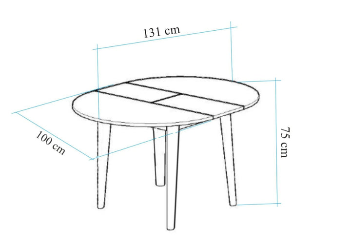 Étkezőgarnitúra(Kihúzható asztal, szék) (3 db) Oliver - Tölgy, Fekete-VASBÚTOR
