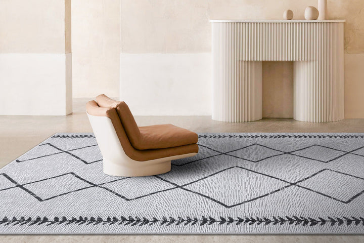 Szőnyeg (80 x 150), 22563A Fresco - Fekete, Fehér-VASBÚTOR