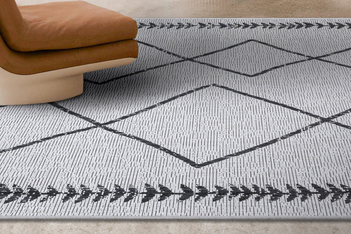 Szőnyeg (80 x 150), 22563A Fresco - Fekete, Fehér-VASBÚTOR