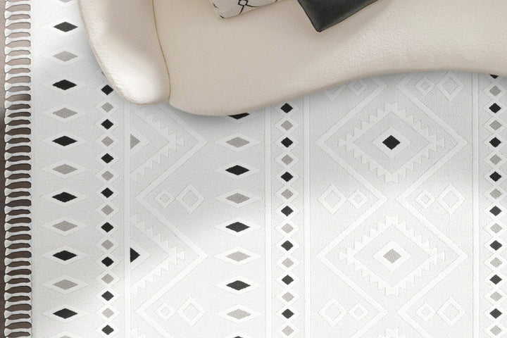 Szőnyeg (100 x 300), 33412A Malta - Cream, Grey-VASBÚTOR