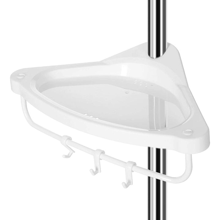 Állítható fürdőszoba sarokpolc, teleszkópos zuhanypolc, 95-300 cm-VASBÚTOR