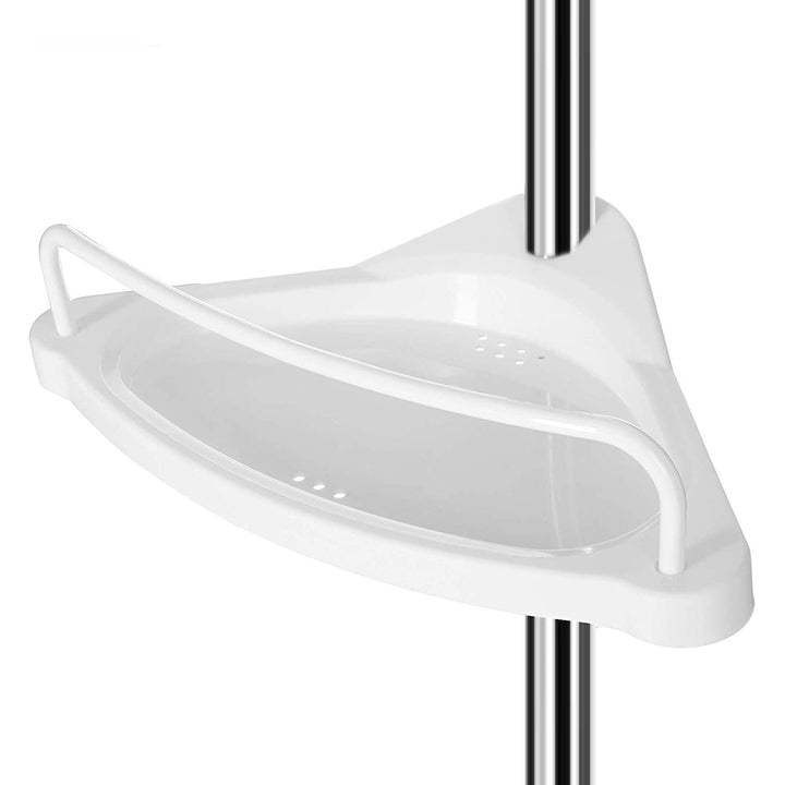 Állítható fürdőszoba sarokpolc, teleszkópos zuhanypolc, 95-300 cm-VASBÚTOR