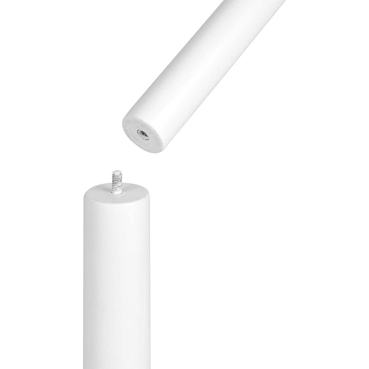 Álló fogas, tömörfa kabáttartó, fehér-VASBÚTOR