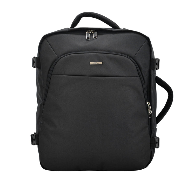 BONTOUR AIR Utazó Hátizsák, EasyJet méretű 45x36x20cm, Fekete Színben-VASBÚTOR