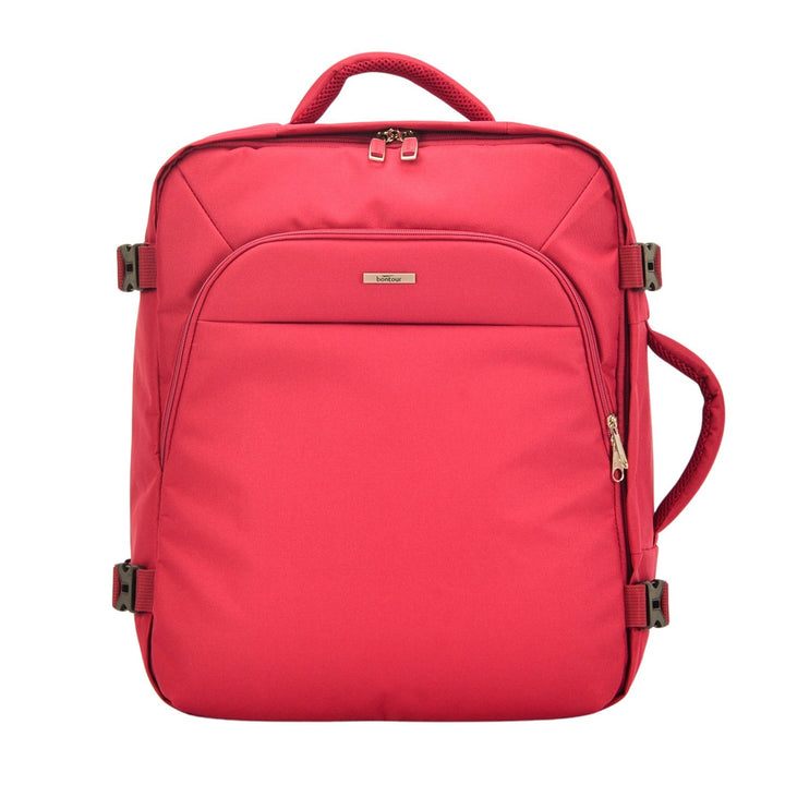 BONTOUR AIR Utazó Hátizsák, EasyJet méretű 45x36x20cm, Piros Színben-VASBÚTOR