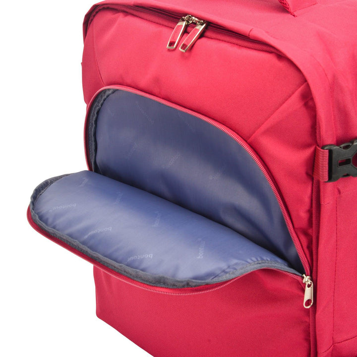 BONTOUR AIR Utazó Hátizsák, EasyJet méretű 45x36x20cm, Piros Színben-VASBÚTOR