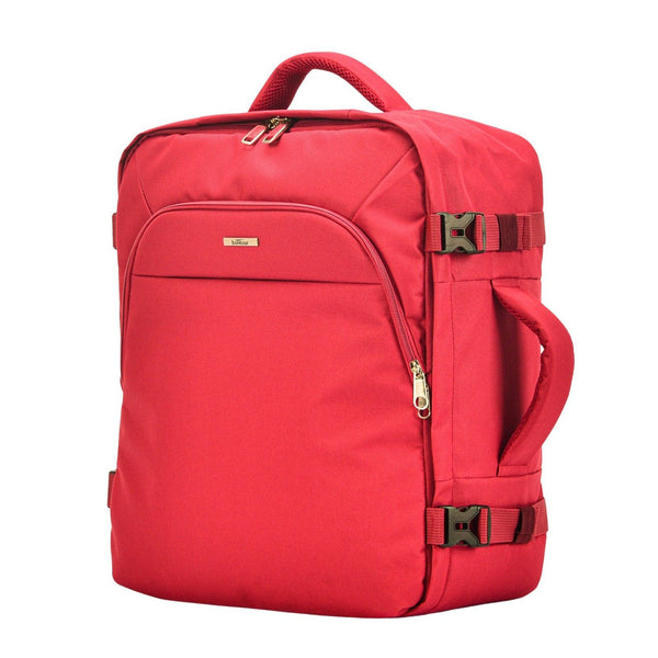 BONTOUR AIR Utazó Hátizsák, EasyJet méretű 45x36x20cm, Piros Színben-VASBÚTOR