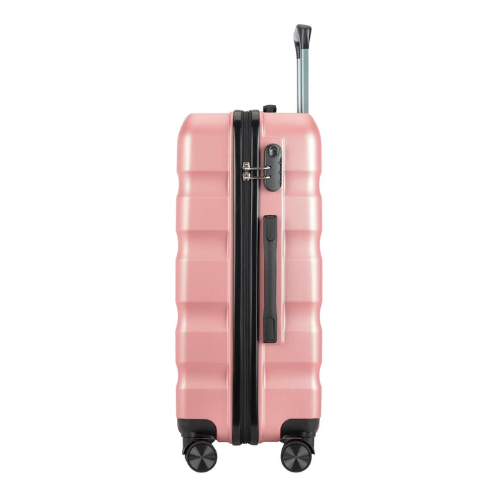 BONTOUR “WAVE” közepes Duplakerekes Gurulós bőrönd, Rose Gold, M Méretű-VASBÚTOR