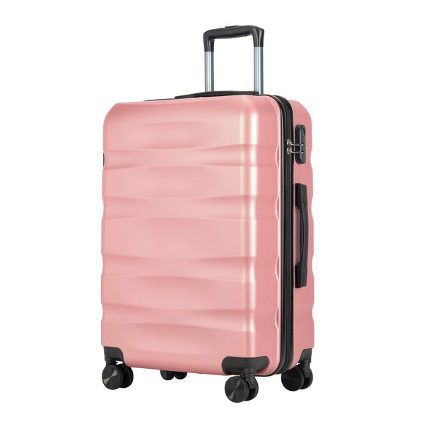 BONTOUR “WAVE” közepes Duplakerekes Gurulós bőrönd, Rose Gold, M Méretű-VASBÚTOR