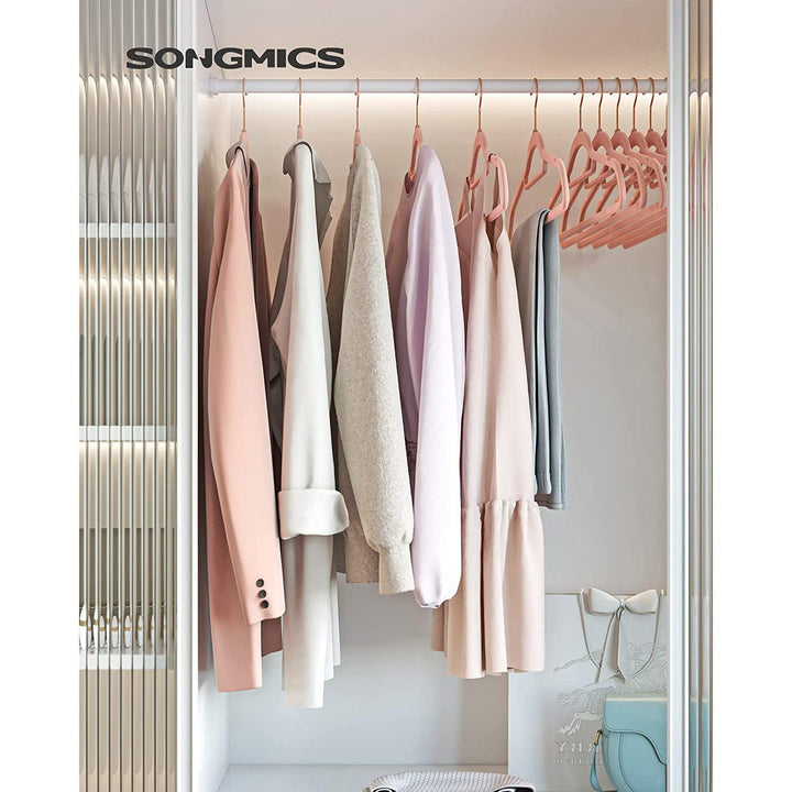 Bársonyos vállfák 30 darabos, csúszásmentes ruhaakasztó Rose Gold színű-VASBÚTOR