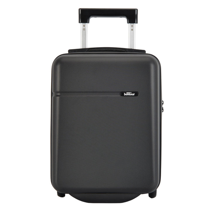 Bontour 40x30x20cm bőrönd, WIZZ AIR felvihető kézipoggyász, Fekete-VASBÚTOR